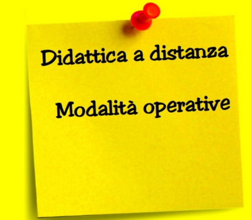 didattica a distanza -comunicazione per le famiglie